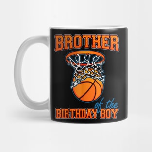 Brother Of The Birthday Boy Basketball Birthday Family Party Mug